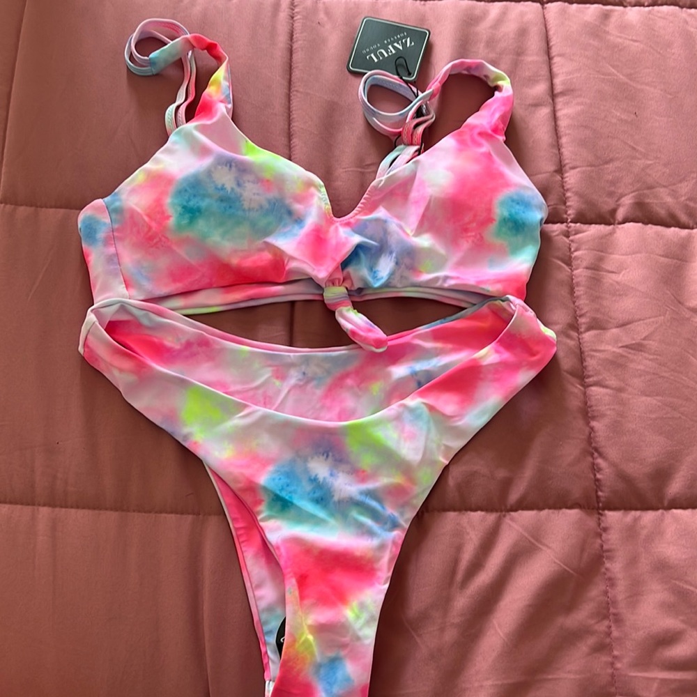 NEW- tie and dye bikini- with tags